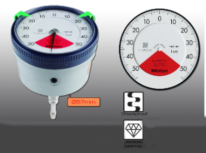 Dial Indicators Back Plunger Type Range 0-0.1mm. Graduation 0.001mm.