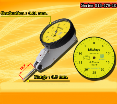 Dial Test Indicator Horizontal Type [Series 513-478]