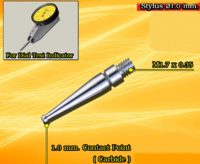 Contact Point for Dial Test Indicator Size