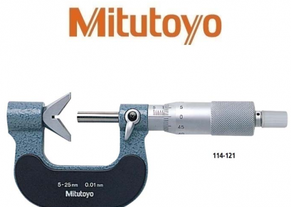 ไมโครมิเตอร์ปลายสัมผัสตัววี [Series 114]