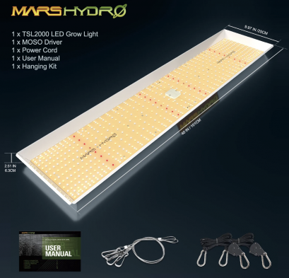 MarsHydro TSL2000 รุ่นล่าสุด ปี 2022 ไฟปลูกต้นไม้ แบรนด์อันดับหนึ่งของสายเขียว สต็อคไทยพร้อมส่ง