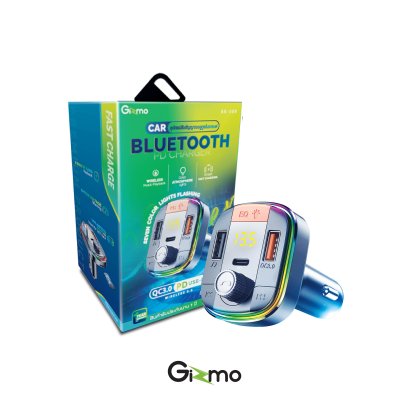 Gizmo บลูทูธในรถยนต์ บลูทูธรถยนต์ อุปกรณ์รับ-ส่งสัญญาณบลูทูธ Car Bluetooth PD Charger รุ่น GG-009