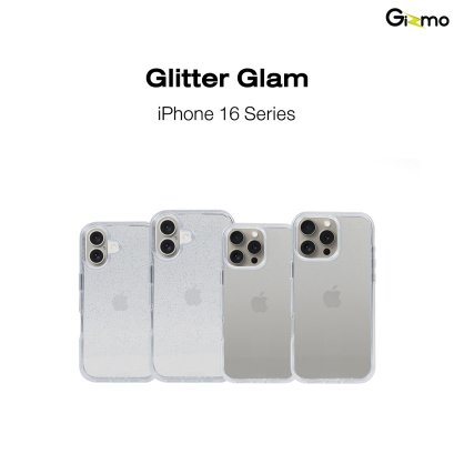 Gizmo Glitter Glam iPhone 16/16+/16Pro/16Promax เคสไอโฟน เคสใสกลิตเตอร์ กากเพชร กันรอยขีดข่วน กันกระแทก
