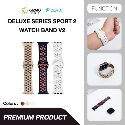 DEVIA สาย Apple Watch Deluxe Series Sport2 V2 Silicone