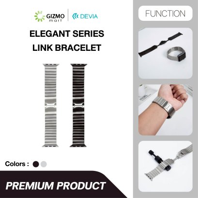 DEVIA สาย Apple Watch Elegant Series Link Bracelet Stainness Steel