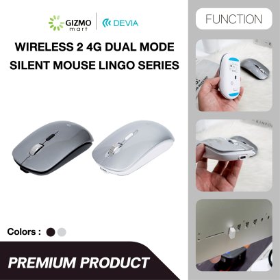 Devia Lingo Series Wireless+2.4G Dual Mode Silent Mouse เมาส์ไร้สาย  รุ่น EL245