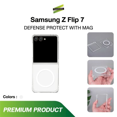 Gizmo Case Defense Protect Magsafe Samsung Galaxy Z Flip 7 เคสใส ชาร์จไร้สาย กันรอยขีดข่วน กันกระแทก