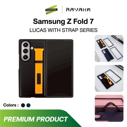 เคส RAVAKA Lucas With Strap Fold 7 เคส 2 ชิ้น พร้อมสายจับหนัง ปกป้องครบทุกมุม
