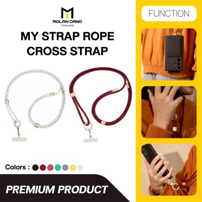 Molan cano My Strap Rope Cross Strap สายคล้องโทรศัพท์แบบสะพายไหล่