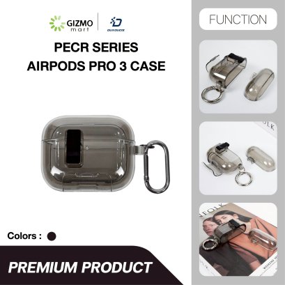 DuxDucis PECR เคส  AirPods Pro 3 Series Grey พร้อมตัวล็อก