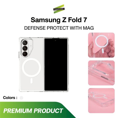 Gizmo Case Defense Protect Magsafe Samsung Galaxy Z Flold 7 เคสใส ชาร์จไร้สาย กันรอยขีดข่วน กันกระแทก