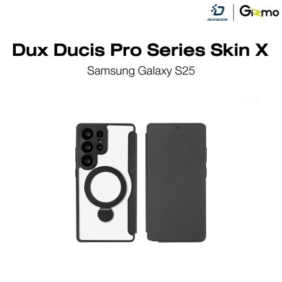 Dux Ducis Pro Series Skin X เคสใสมีฝาพับแม่เหล็ก รองรับชาร์จไร้สาย Samsung S25 Ultra