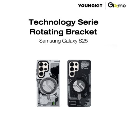 Tecnology Series Rotating Bracket Samsung s25 Ultra ซัมซุง เคสกันกระแทก เนื้อแมท