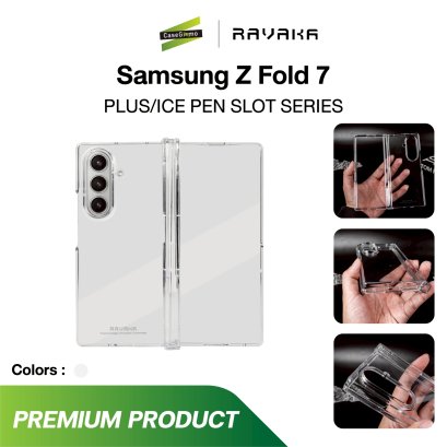 RAVAKA ICE Crystal Plus Series With Pen Slot เคสกันกระแทกแบบใส Samsung Galaxy Z Fold 7