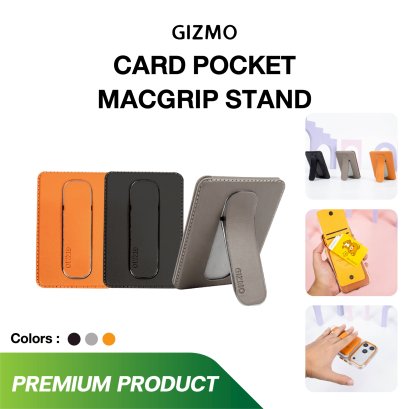 Gizmo Card Pocket MacGrip Stand กระเป๋าบัตรพร้อมขาตั้งแม่เหล็ก รุ่น GG-026