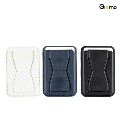 Gizmo รุ่น GG-026 Card pocket & stand ขาตั้งพร้อมช่องเก็บบัตร แบบแม่เหล็ก 3 สี ดำ/ขาว/น้ำเงิน