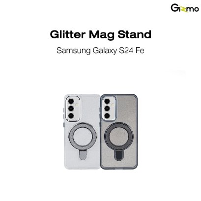 Gizmo Glitter magsafe stand Samsung S24FE เคสแบบกลิตเตอร์ กันกระแทก มีขาตั้ง เคสชาร์จได้