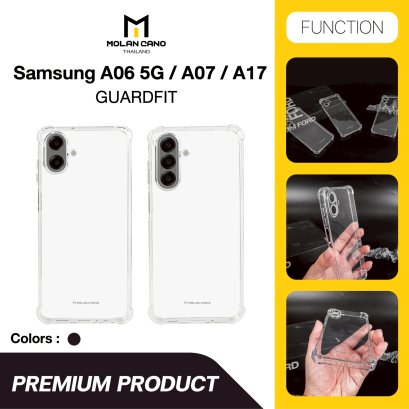 Molan cano case Guard Fit เคสใสซิลิโคนนิ่ม บิดได้ กันกระแทก รุ่น samsung A07/A17/A06 5G