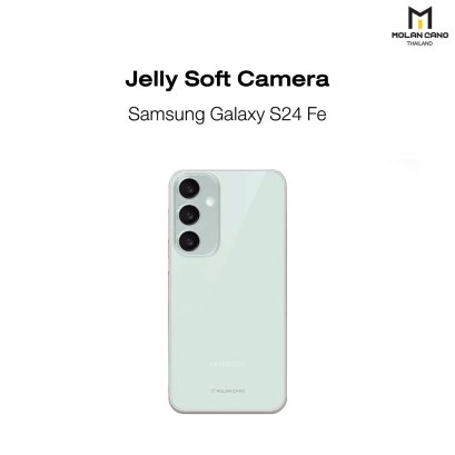 MOLAN CANO Jelly Soft Camera รุ่น Samsung Galaxy S24FE เคสใส แบบนิ่ม กันเลนส์กล้อง