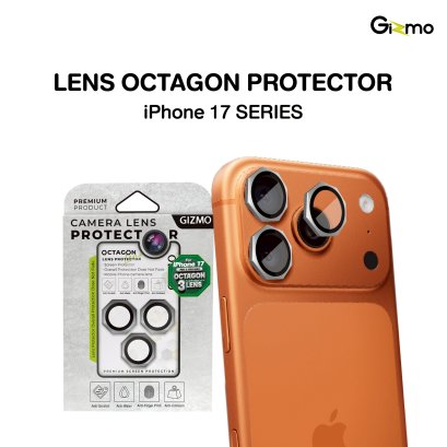Gizmo Aluminum Octagon Lens กระจกกันเลนส์อลูมิเนียมแปดเหลี่ยม iPhone 17