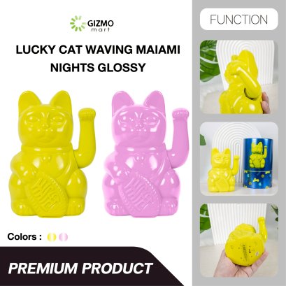 Lucky Cat Miami แมวกวักนำโชค เรียกทรัพย์ โชคลาภ มั่งคั่ง ขนาด 15 เซนติเมตร