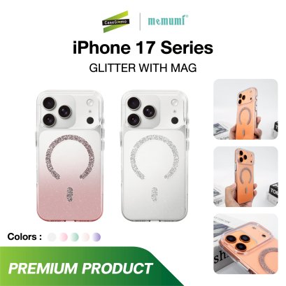 เคสใส Memumi Glitter with Magsafe iPhone 17