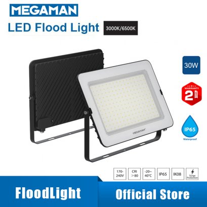 Floodlight LED 30W IP65 บอดี้สีขาว
