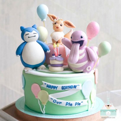 เค้กโปเกมอน เค้กการ์ตูน - Pokemon Cake