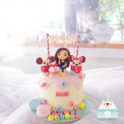 เค้กการ์ตูน เค้กtsum tsum เค้กดิสนีย์ เค้กวันเกิด