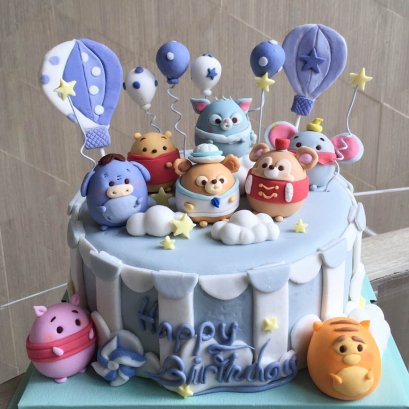 เค้กดิสนีย์ เค้กซูมซูม - tsum tsum cake เค้กการ์ตูน disney cake