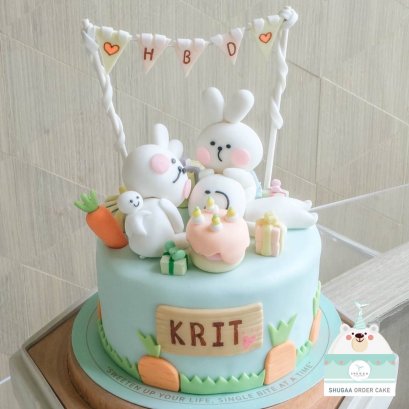 เค้กกระต่าย 3มิติ Rabbit 3d Cake