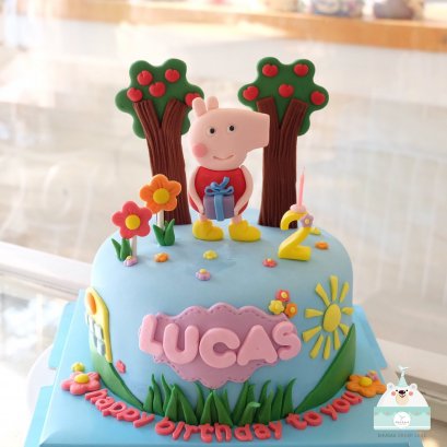 เค้กการ์ตูน เค้กเป๊ปปาพิก Peppa Pig cake