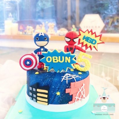 เค้กซุปเปอร์ฮีโร่ Superhero Cake