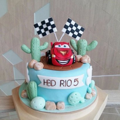 เค้กรถแข่ง เค้กเด็กผู้ชาย - Cars Cake