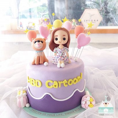 เค้กรูปหมา ชิบะ เค้กสัตว์เลี้ยง