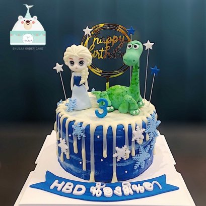 เค้กเจ้าหญิง เอลซ่า แอนนา - Frozen Elsa Cake