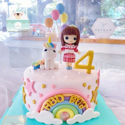 เค้กโพนี่ เค้กวันเกิด Pony Cake เค้กการ์ตูน เค้กวันเกิดเด็ก เค้กวันเกิดเด็กผู้หญิง