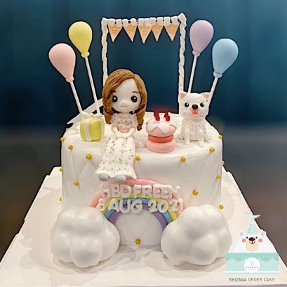 เค้กวันเกิด คนรักสัตว์ เค้กหมา แมว - Pet lover cake