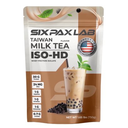 Whey Protein Isolate ISO-HD by sixpaxlab เวย์โปรตีนสำหรับสายลีน รสชานมไต้หวัน โปรตีนสูง 30g