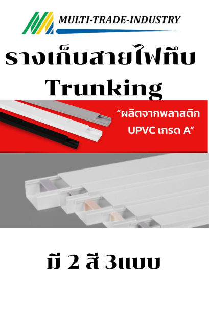 รางเก็บสายไฟทึบ Trunking