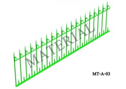 Model MT-A-03 : รั้วศรเหล็กแหลม