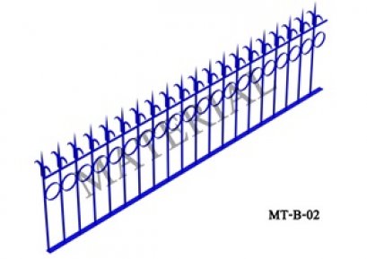 Model MT-B-02 : รั้วศรเหล็กแหลม