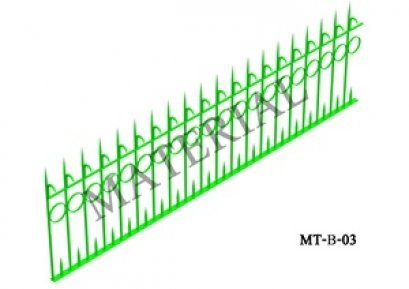 Model MT-B-03 : รั้วศรเหล็กแหลม