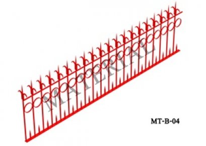 Model MT-B-04 : รั้วศรเหล็กแหลม