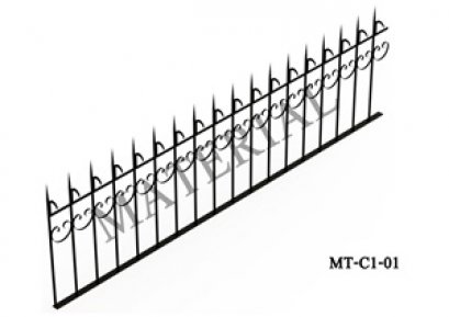 Model MT-C1-01 : รั้วศรเหล็กแหลม