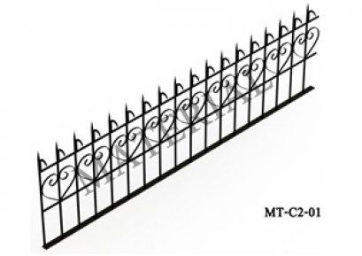 Model MT-C2-01 : รั้วศรเหล็กแหลม