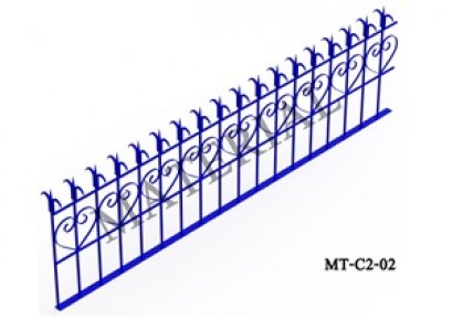 Model MT-C2-02 : รั้วศรเหล็กแหลม