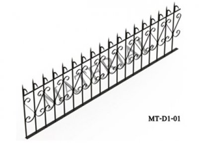 Model MT-D1-01 : รั้วศรเหล็กแหลมสำเร็จรูป