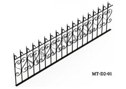 Model MT-D2-01 : รั้วศรเหล็กแหลมสำเร็จรูป