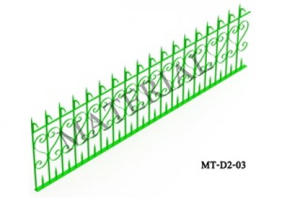 Model MT-D2-03 : รั้วศรเหล็กแหลมสำเร็จรูป